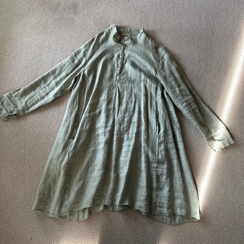 Linen Smock Dress